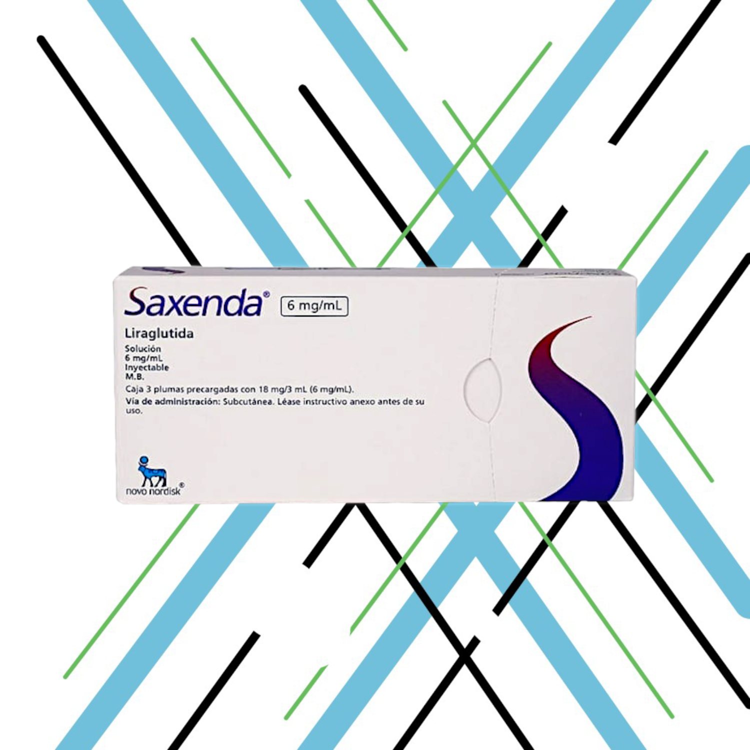 SAXENDA SOLUCIÓN INYECTABLE 6 mg/mL, 3 plumas